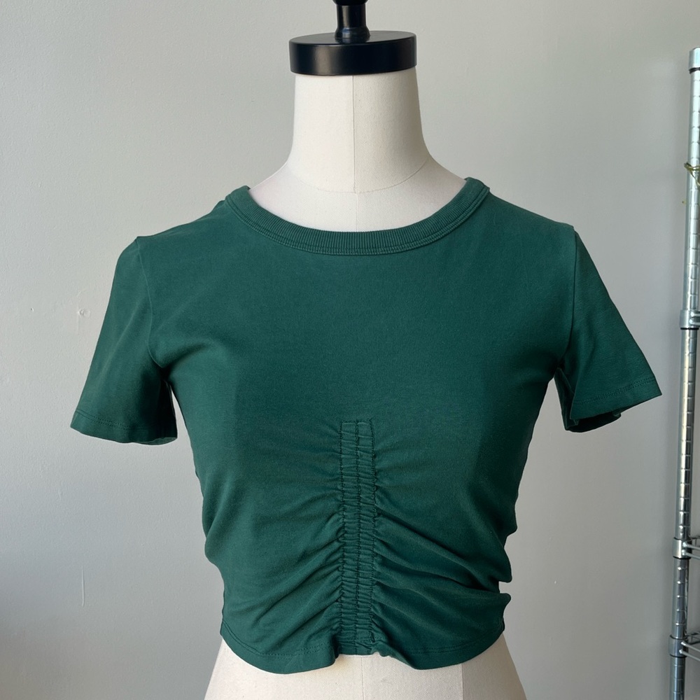 Zara Scrunch Top - Green